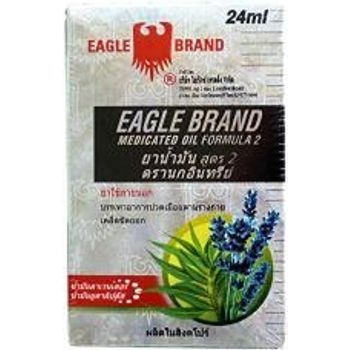 Eagle Brand Medicated Oil 24ml Aromatic Lavender Eucalyptus Pain Relief