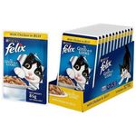 Purina Felix As Good As It Looks Wet Cat Food Chicken In Jelly For Adults 12 x 85g