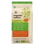 Organic Tattva Red Split Lentils Masoor Malka Whole 500g Usda Certified