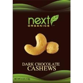 Next Organics Dark Chocolate Covered Cashew Snacks 113g