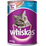 Whiskas Can Cat Wet Food Adult Ocean Fish 400g