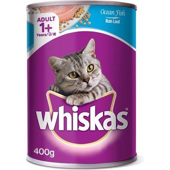 Whiskas Can Cat Wet Food Adult Ocean Fish 400g