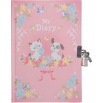 Tiger Tribe Personal diary with lock Kittens and puppies 120 sheets
