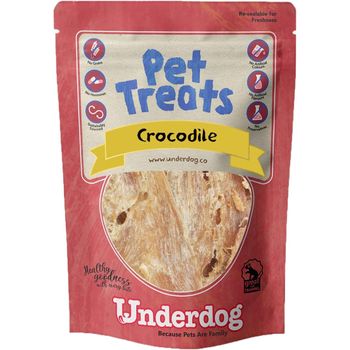 Underdog Crocodile Air Dried Dog Treats 60g