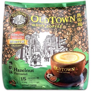 Old Town 3 In 1 Premix White Coffee Hazelnut Flavored 15 Sticks x 38g