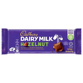 Cadbury Dairy Milk Hazelnut Chocolate 90g