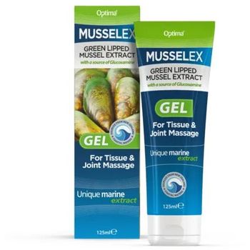 Optima (Musselflex) - Joint Health, Musselex Green Lipped Mussel Extract with Glucosamine Gel (125ml)