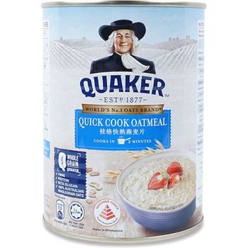 Quaker Quick Cooking Oatmeal Tin 400g