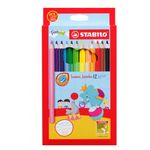 Stabilo Swans Jumbo 12 Colour Pencils 1877J