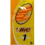 Bic Razors 5 Count Normal Skin Single Blade 12 Pieces