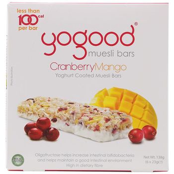 Yogood Cranberry Mango Muesli Bar 138g