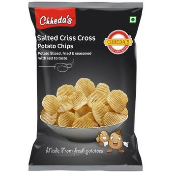 Chheda's Salted Potato Cris Cross Chips 170g