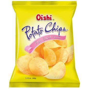 Oishi Natural Potato Chips Plain Salted 60g