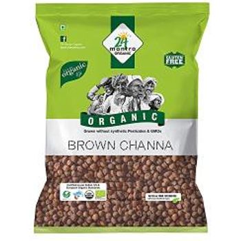 24 Mantra Organic Brown Chana Whole 500g 1.1lb