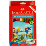 Faber-Castell 36C Watercolour Pencils Set With Sharpener And Brush 