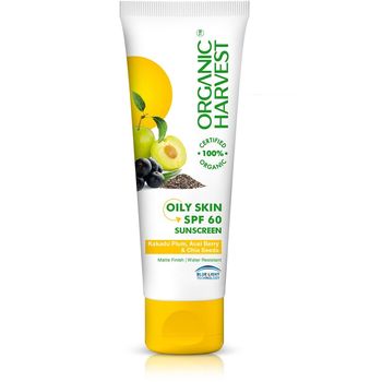 Organic Harvest Sunscreen Spf 60 For Oily Skin 100g