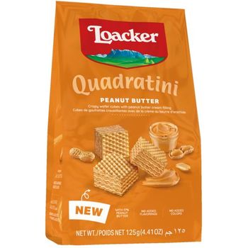 Loacker Quadratini Peanut Butter 125g
