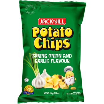 Jack 'n Jill Potato Chips Spring Onion Garlic