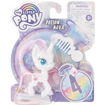 My Little Pony Potion Nova Potion Pony Figure 3-inch White Pony Toy With Brushable Hair Comb And 4 Surprise Accessories