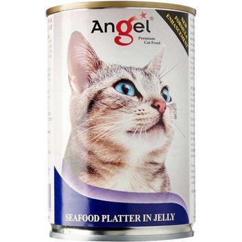 Angel Cat Canned Food Seafood Platter In Jelly 400g