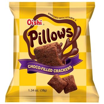 Oishi Pillows Choco Filled Crackers 38g
