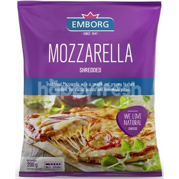 Emborg Shredded Mozzarella Cheese 200g