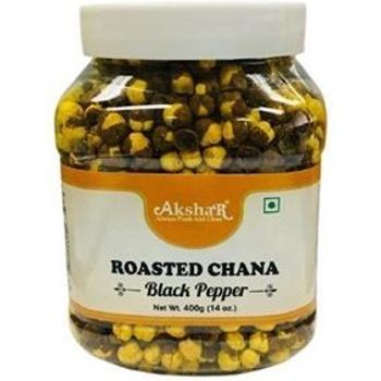 Akshar Roasted Chana Black Pepper 400g