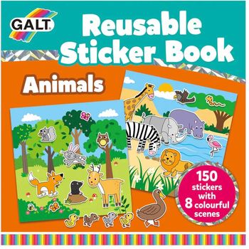Galt Reusable Sticker Book Animals