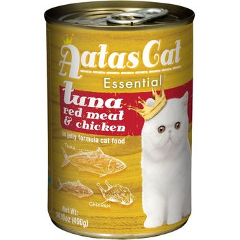 Aatas Cat Essential Tuna Red Meat with Chicken In Jelly 400g