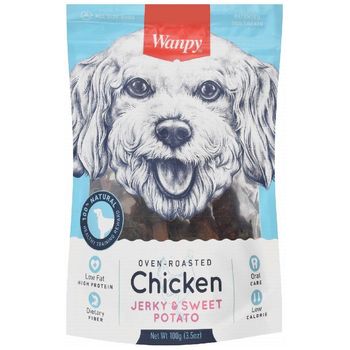 Wanpy Chicken Jerky And Sweet Potato 100g