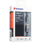 Verbatim Sync And Charge USB-A to Type C Cable 22AWG