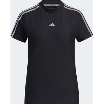 Adidas Women Golf 3-Stripes Mock-Neck Shirt