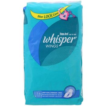 Whisper Thick Heavy Flow And Overnight Wings 16s