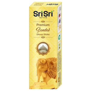 Sri Sri Tattva Premium Sandal Dhoop Sticks 50g