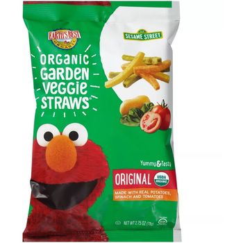 Earth's Best Sesame Street Baby Snack Organic Original Garden Veggie Straws 78g