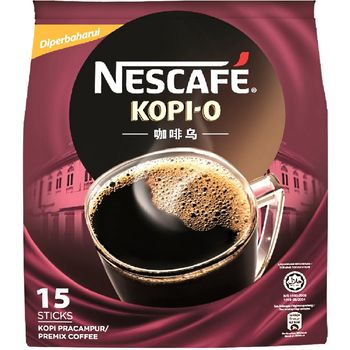 Nescafe Kopi O Instant Coffee15 Sticks 16g