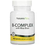 Nature's Plus B Complex with Rice Bran 90 Tablets