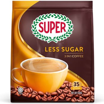 SUPER 3in1 Instant Coffee Less Sugar 560g