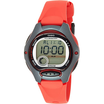 Casio Women's Lw-200-4avef Casio Collection Digital Quartz Red Resin Watch