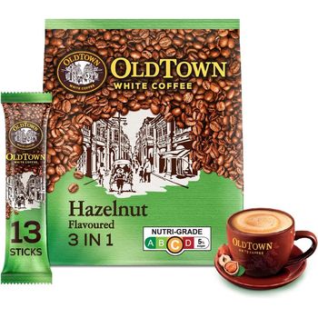 Old Town Hazelnut Flavoured Instant 3in1 Premix White Coffee 500g