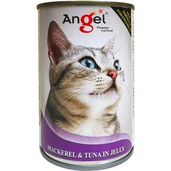 Angel Cat Canned Food Mackerel And Tuna In Jelly 400g