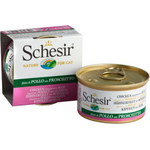 Schesir Chicken Fillet with Ham Jelly Canned Cat Food 85g