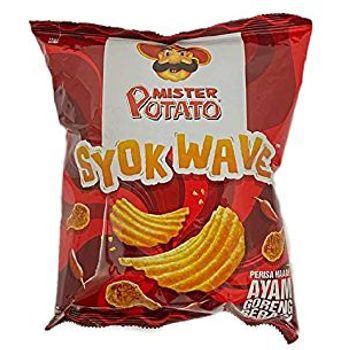 Mister Potato Syok Wave Fiery Fried Chicken 65g