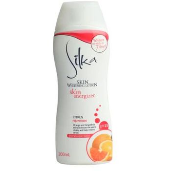 Silka Lotion Skin Whitening Skin Energizer Citrus 200ml