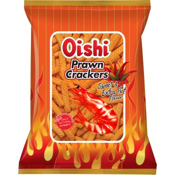 Oishi Prawn Crackers Sweet And Extra Hot 60g