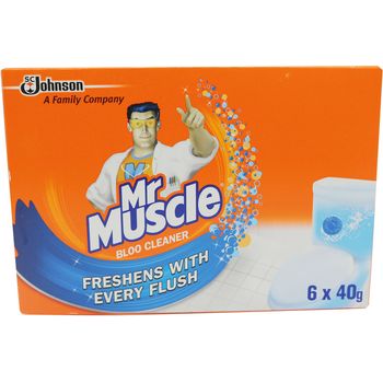 Mr Muscle Toilet Bowl Bloo Cleaner 6pcs 40g