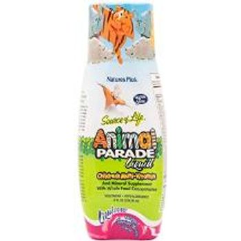 NaturesPlus Animal Parade Liquid Multivitamin for Kids Tropical Berry 887.10ml