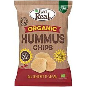Eat Real Hummus Sea Salt Chips Organic 100g