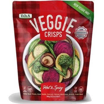 Dj&A Veggies Crips Hot and Spicy 90g