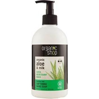 Organic Shop Softening Hand Soap Organic Aloe And Milk 500ml